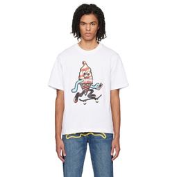 White Skate Cone T Shirt 241108M213010