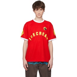 Red Soccer T Shirt 241108M213027