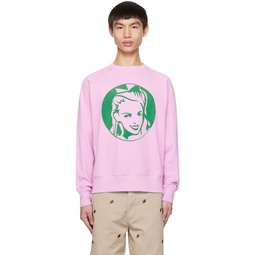 Pink Waitress Sweatshirt 231108M201003