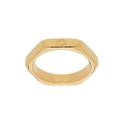 Gold Thin Nut Ring 241490M147002