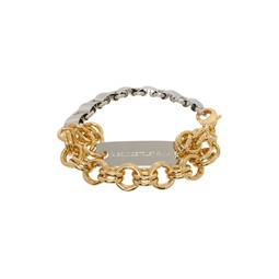 Silver   Gold Multi Chains Bracelet 241490M142014