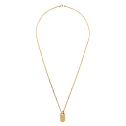 Gold Price Tag Necklace 241490M145005