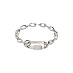 Silver Link On Chain Bracelet 222490M145040