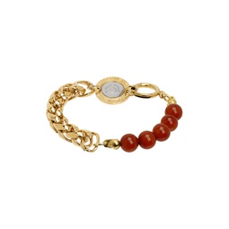 SSENSE Exclusive Gold Beaded Bracelet 231490M142039
