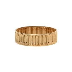 SSENSE Exclusive Gold Needle Cage Bracelet 221490M142028