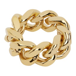 Gold Curb Chain Ring 231490M147010