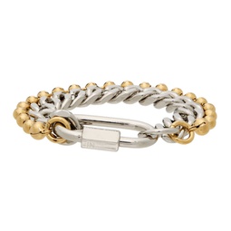 Gold & Silver Ball Chain Bracelet 212490M142034
