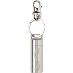 SSENSE Exclusive Silver Capsule Keychain 232490M148003