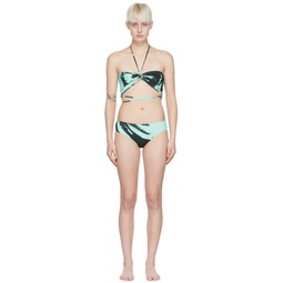 Green Polyester Bikini 221451F105001