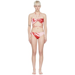 Red Polyester Bikini 221451F105002
