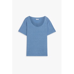 Tessa slub linen-blend jersey T-shirt