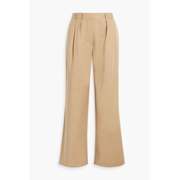 Lydia organic cotton-blend wide-leg pants