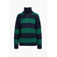 Elsie striped mohair-blend turtleneck sweater