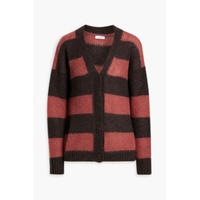 Lily striped mohair-blend cardigan