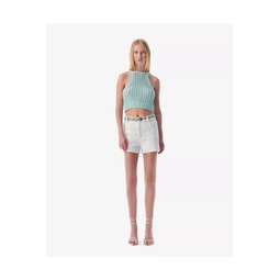 Senda Fringed Lurex Tweed Shorts