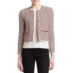 riona jacket in red/white