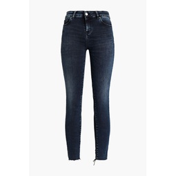 Nonna distressed mid-rise skinny jeans