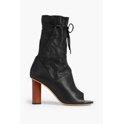 Dairel perforated leather ankle boots