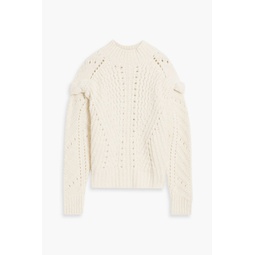 Iliade brushed open-knit sweater