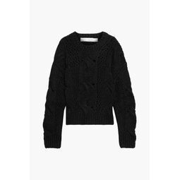 Belaga brushed cable-knit sweater