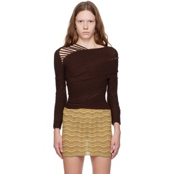 SSENSE Exclusive Brown Sweater 232541F099001
