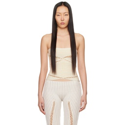 SSENSE Exclusive Beige Shapes Tube Top 241541F111012