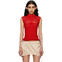 SSENSE Exclusive Red Calm Tank Top 241541F111020