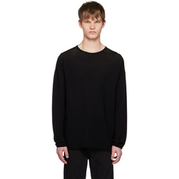 Black Crewneck Sweater 231732M201008