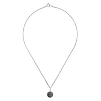 Silver   Black Stone Necklace 232600M145007