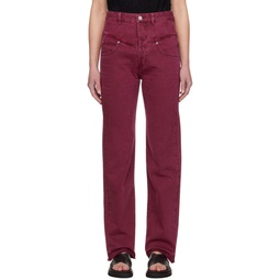 Burgundy Noemie Jeans 241600F069003