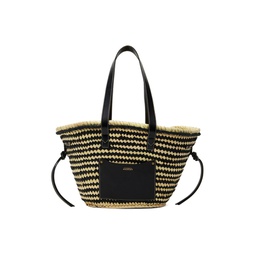 Beige   Black Cadix Medium Tote 241600F049016