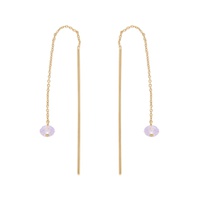 Gold   Purple Polly Earrings 232600F022002