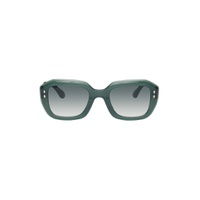 Green Geometric Sunglasses 232600F005020