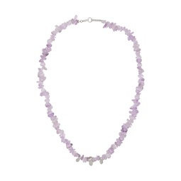 Purple Beaded Necklace 231600M145005