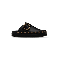 Black Studded Mirst Loafers 222600F121003