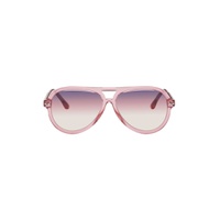 Pink Aviator Sunglasses 232600F005026