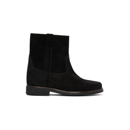 Black Suede Susee Boots 221600F113005