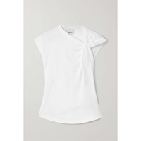 ISABEL MARANT Nayda knotted cotton-jersey top
