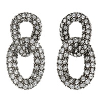 Silver Funky Ring Earrings 231600F022005