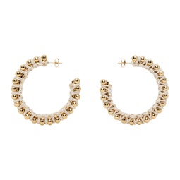 Gold & Beige Bonni Earrings 232600F022011
