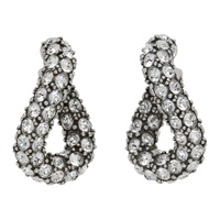 Silver Funky Ring Earrings 231600F022006