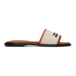 Off-White & Brown Vikee Sandals 231600F124023