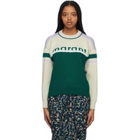 Green   Beige Carry Sweatshirt 231599F098003