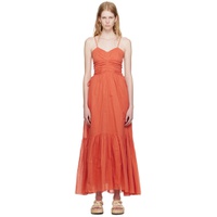 Orange Giana Maxi Dress 231599F055000