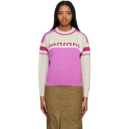 Pink   Beige Carry Sweatshirt 231599F098004