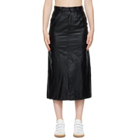 Black Cecilia Midi Skirt 222599F092000
