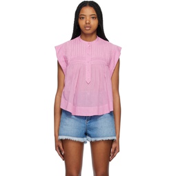 Pink Leaza Blouse 231599F109008