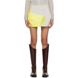 Gray Torso Juxtapose Miniskirt 231809F090000