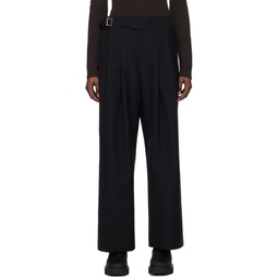 Black Ease Trousers 241809F087000