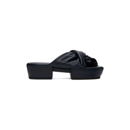 Black Twist Sandals 241809F124000